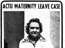 Australian unions win maternity leave &ndash; 1979